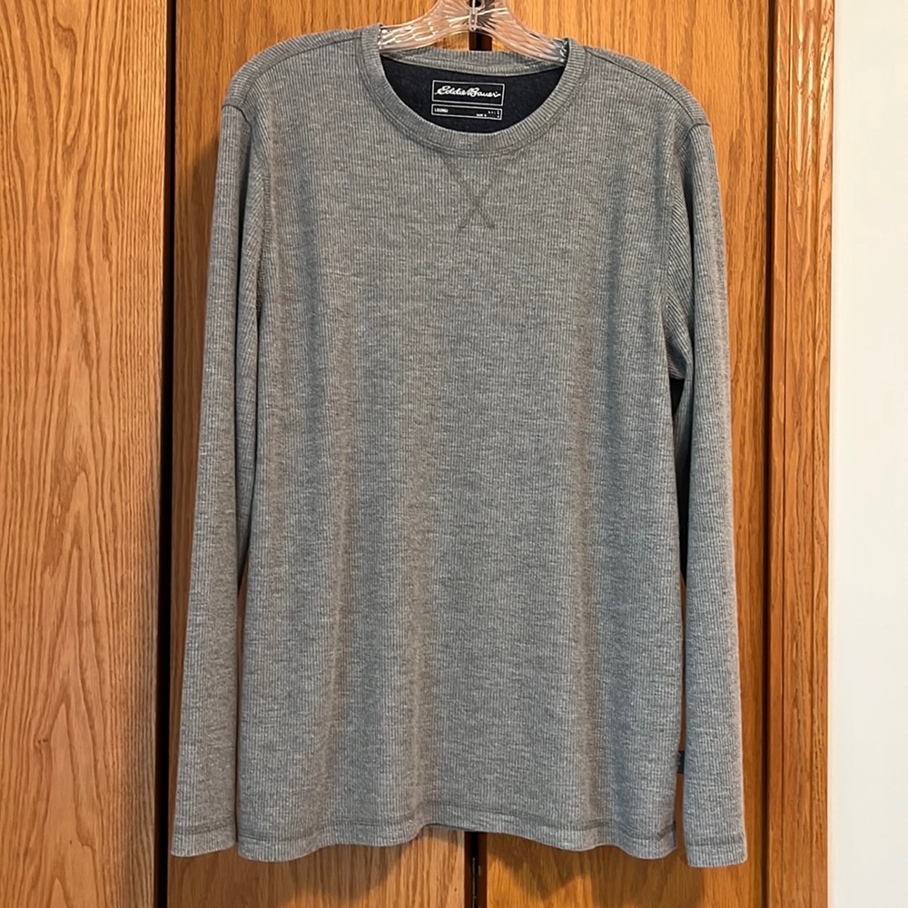 Eddie Bauer Lounge Gray Henley size Large